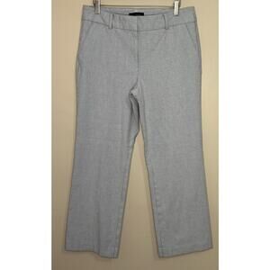 Talbots Newport Pants Women's Size 12 Blue & White Stripe Straight Career READ